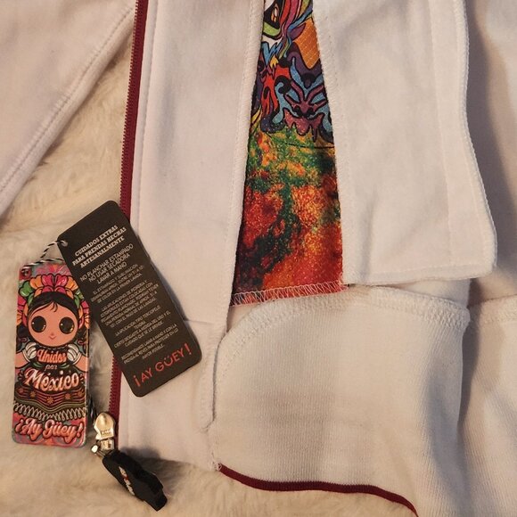 ¡Ay Güey! (Medium) Hoodie Zip-Up Jacket - Picture 8 of 12